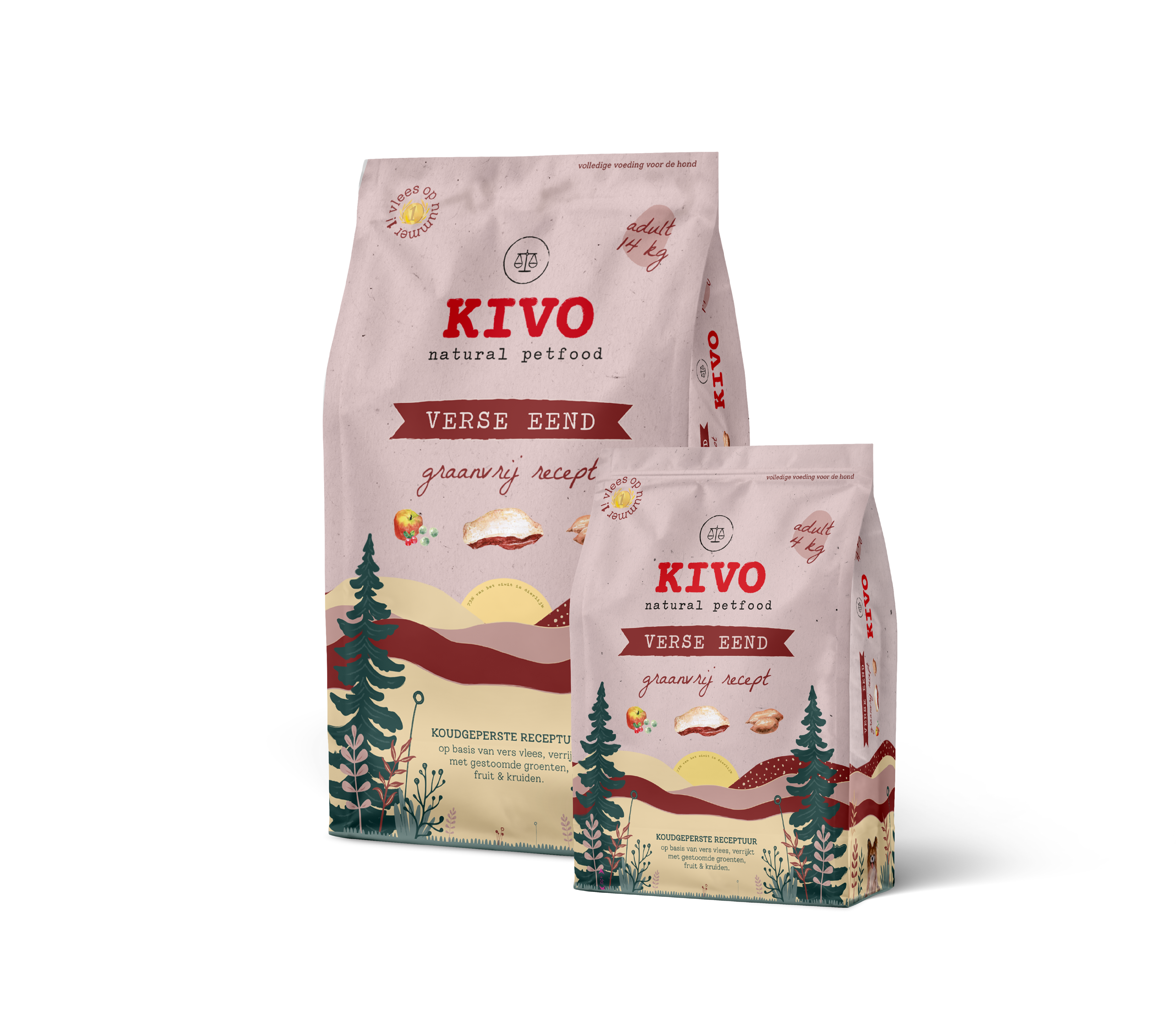 🐾Kivo - Verse eend 4kg